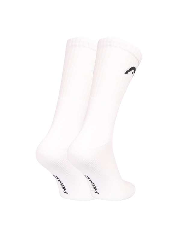 Head Sada tří - ponožky HEAD sportovní vysoké bílé