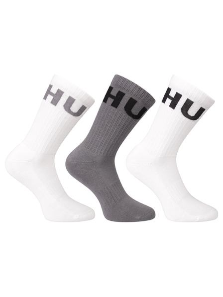 HUGO Sada tří - ponožky HUGO vysoké vícebarevné