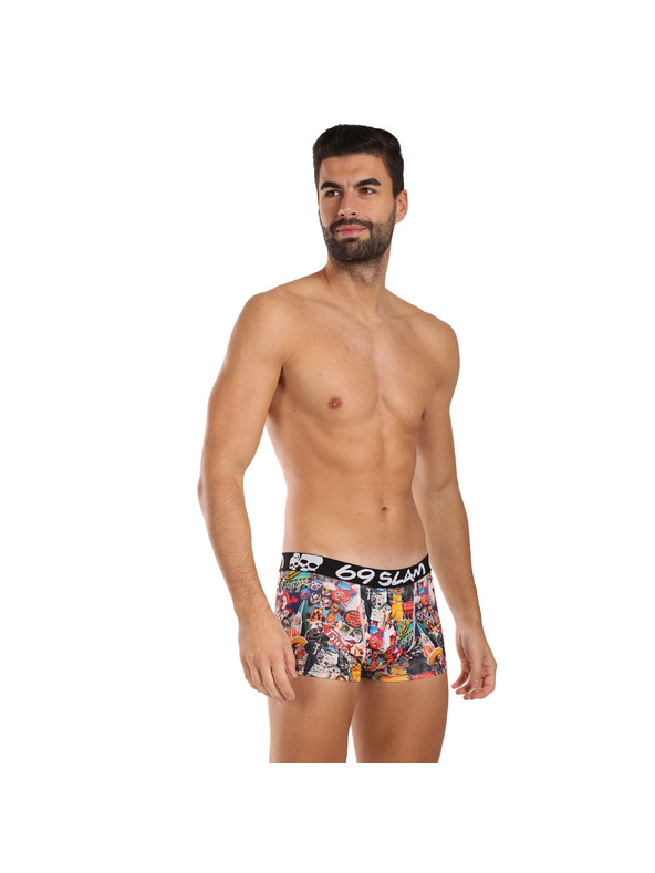 69slam Pánské boxerky 69SLAM Hip MEXICOLLAGE MASON