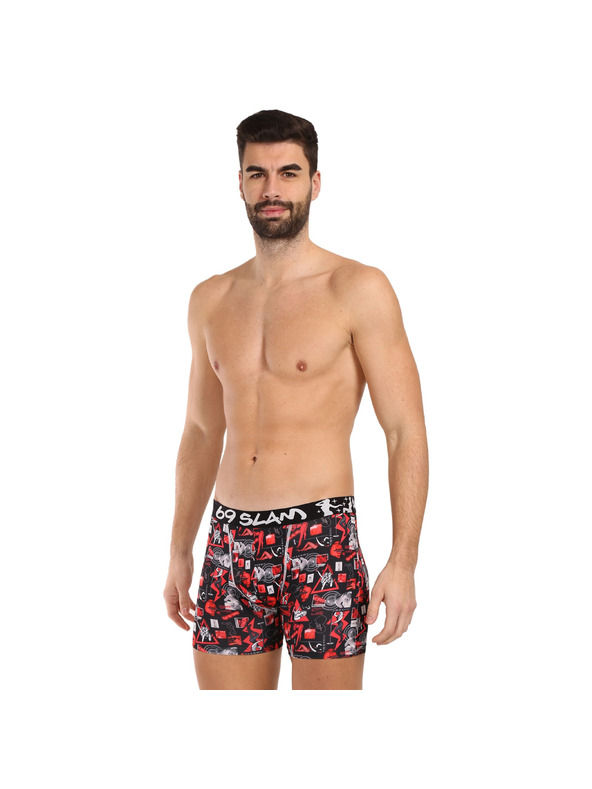 69slam Pánské boxerky 69SLAM fit night life