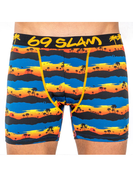 69slam Pánské boxerky 69SLAM fit sunset palm