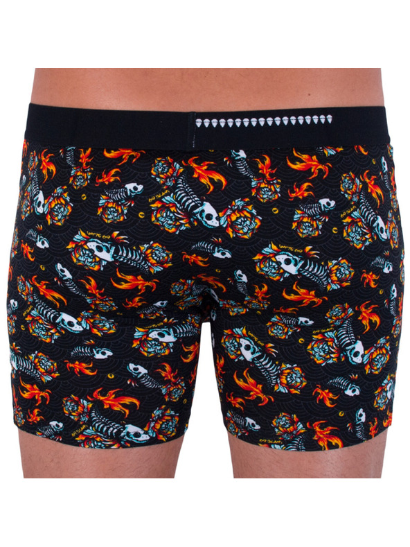 69slam Pánské boxerky 69SLAM fit bamboo fish skull