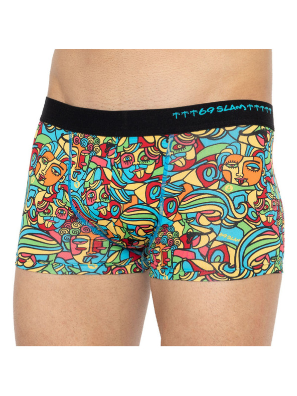69slam Pánské boxerky 69SLAM hip cubism mock