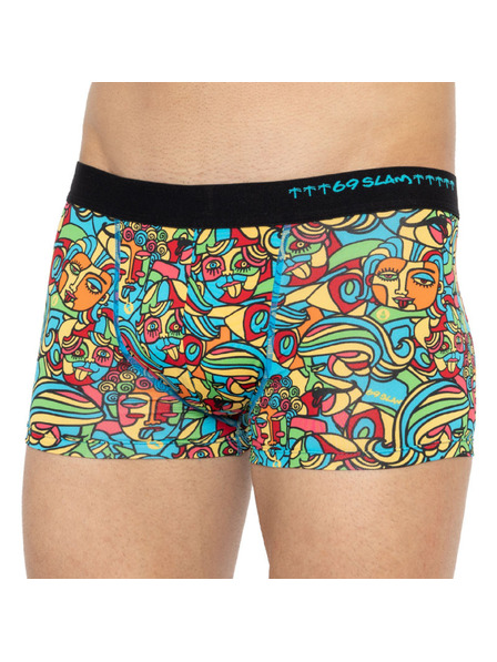 69slam Pánské boxerky 69SLAM hip cubism mock