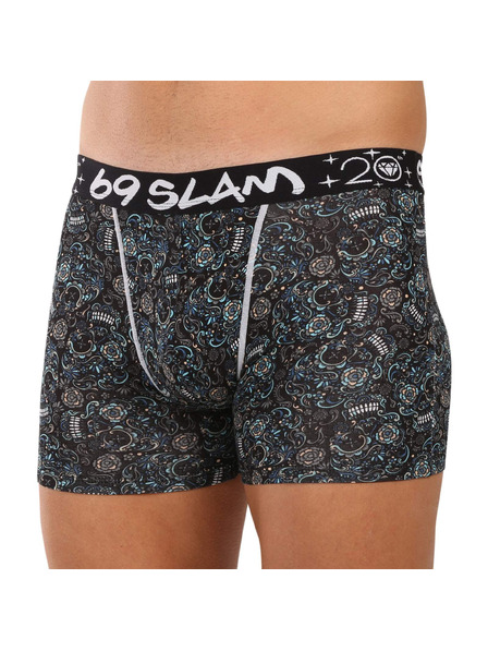 69slam Pánské boxerky 69SLAM Gilbert fit bamboo SKULLER