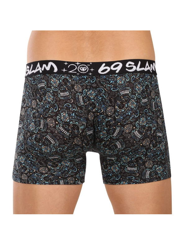 69slam Pánské boxerky 69SLAM Gilbert fit bamboo SKULLER