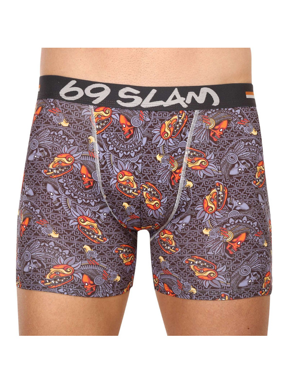 69slam Pánské boxerky 69SLAM fit mayan head dylan