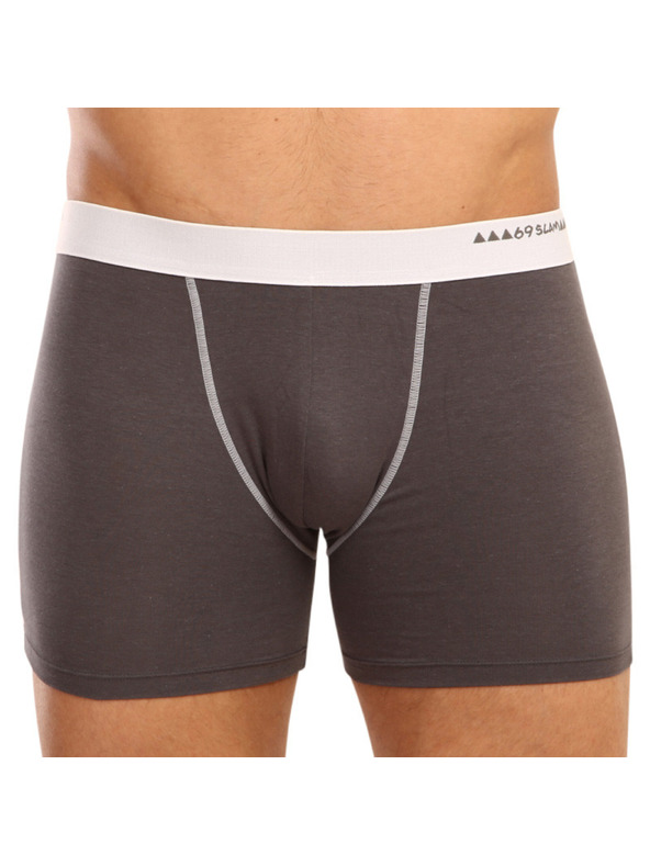 69slam Pánské boxerky 69SLAM fit bamboo plain
