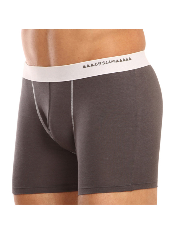 69slam Pánské boxerky 69SLAM fit bamboo plain