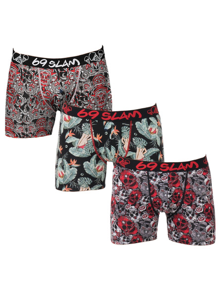 69slam Sada tří - pánské boxerky 69SLAM hip bamboo