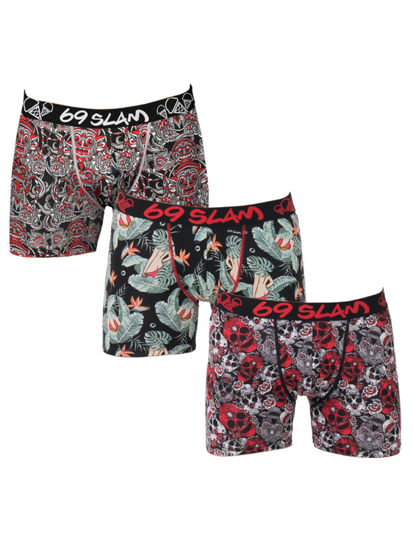 69slam Sada tří - pánské boxerky 69SLAM hip bamboo