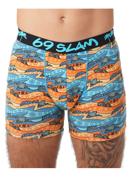 69slam Pánské boxerky 69SLAM hip bamboo WEIRD BLOCK ELIJAH