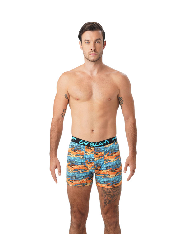 69slam Pánské boxerky 69SLAM hip bamboo WEIRD BLOCK ELIJAH