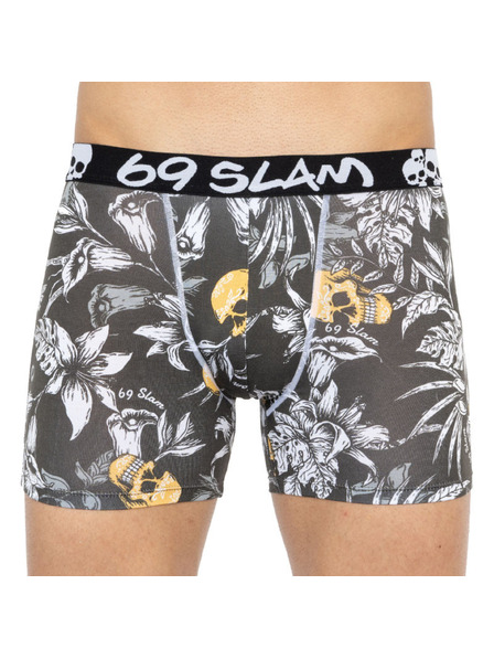 69slam Pánské boxerky 69SLAM fit bamboo wild garden