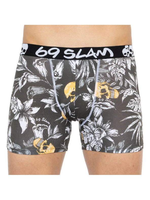 69slam Pánské boxerky 69SLAM fit bamboo wild garden