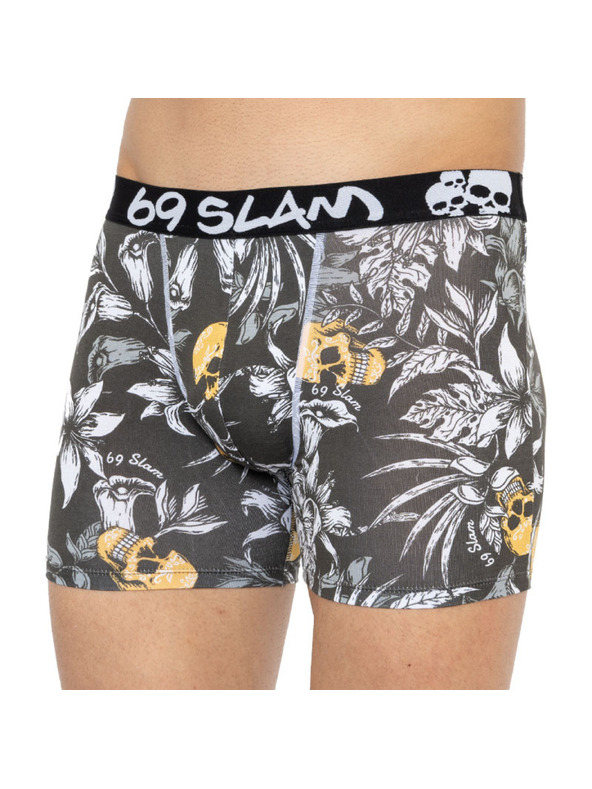 69slam Pánské boxerky 69SLAM fit bamboo wild garden