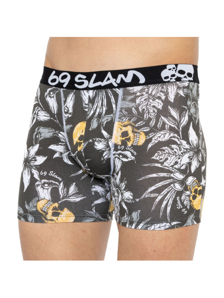 69slam Pánské boxerky 69SLAM fit bamboo wild garden