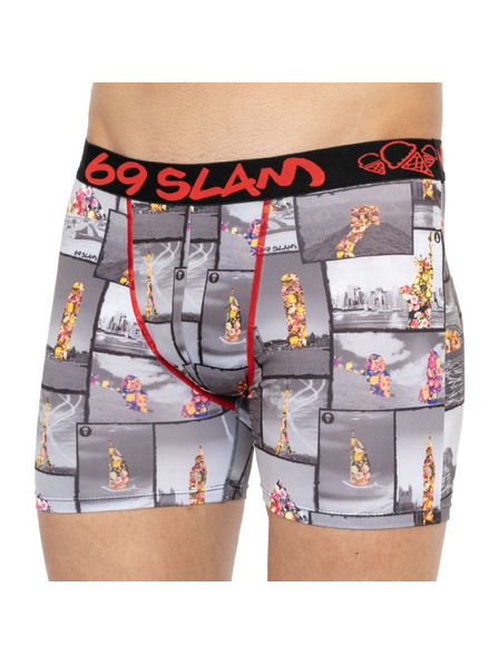 69slam Pánské boxerky 69SLAM fit around the world