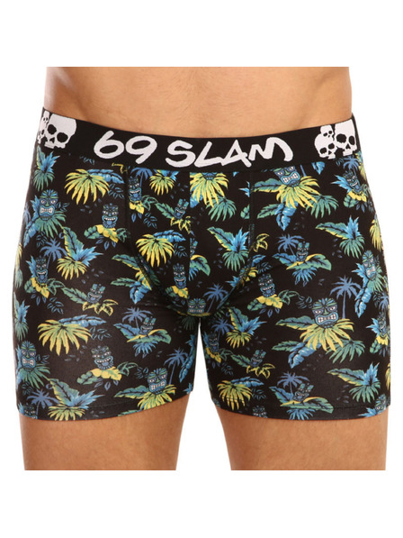 69slam Pánské boxerky 69SLAM fit bamboo tiki face