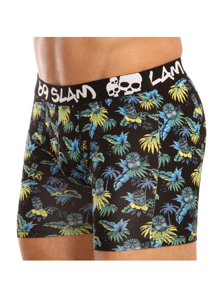 69slam Pánské boxerky 69SLAM fit bamboo tiki face