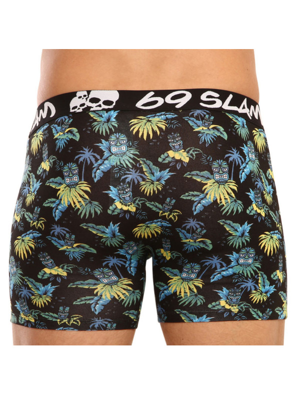 69slam Pánské boxerky 69SLAM fit bamboo tiki face