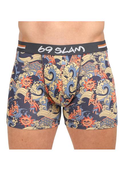 69slam Pánské boxerky 69SLAM fit bamboo ANCIENT WAVES GILBERT