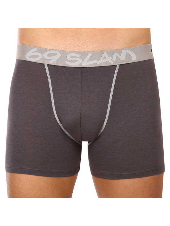 69slam Pánské boxerky 69SLAM fit bamboo plain