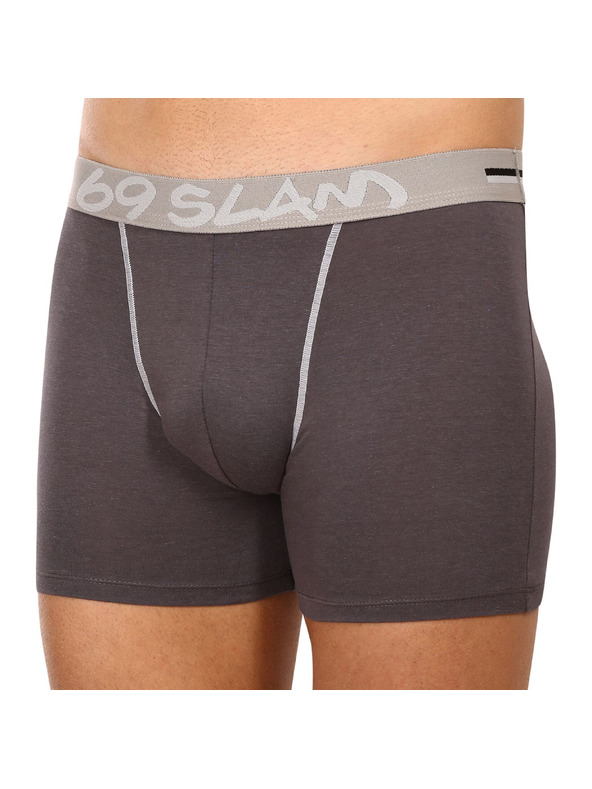 69slam Pánské boxerky 69SLAM fit bamboo plain