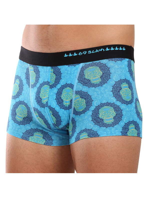 69slam Pánské boxerky 69SLAM hip bamboo SKULL MANDALA