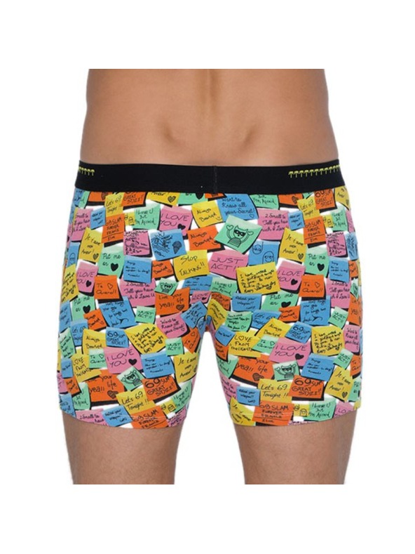 69slam Pánské Boxerky 69SLAM Fit Bamboo Post It