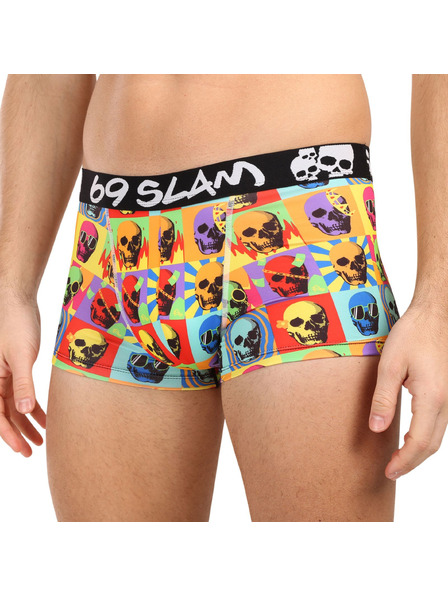 69slam Pánské boxerky 69SLAM SKULL MASON HIP vícebarevné