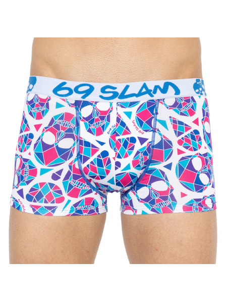 69slam Pánské boxerky 69SLAM hip skullmond white