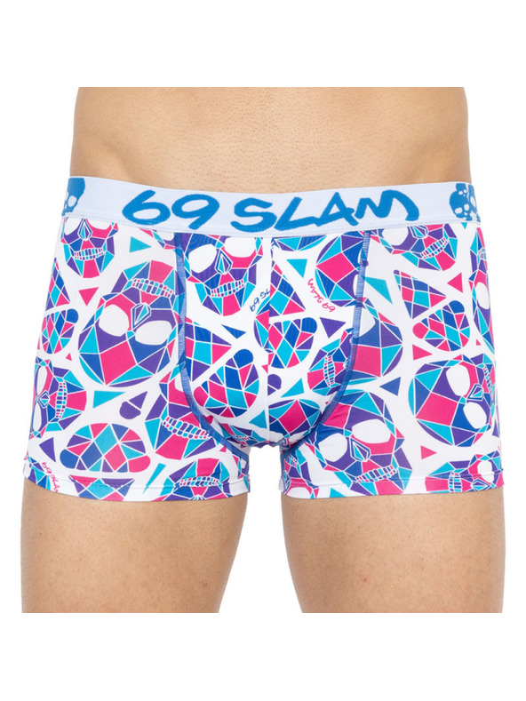 69slam Pánské boxerky 69SLAM hip skullmond white