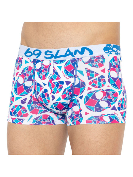 69slam Pánské boxerky 69SLAM hip skullmond white