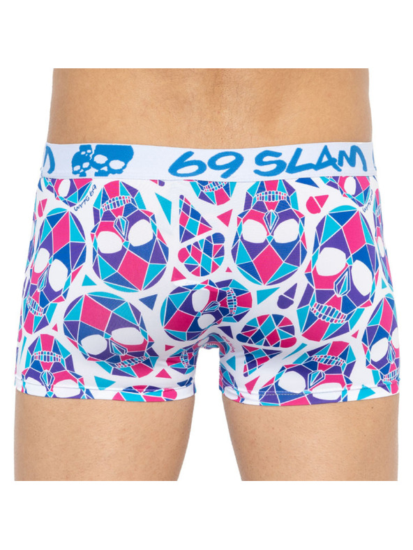 69slam Pánské boxerky 69SLAM hip skullmond white