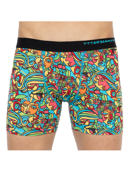 69slam Pánské boxerky 69SLAM fit cubism mock