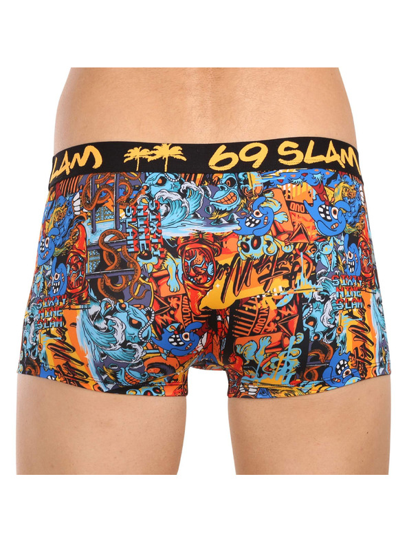 69slam Pánské boxerky 69SLAM hip Grafitty mason