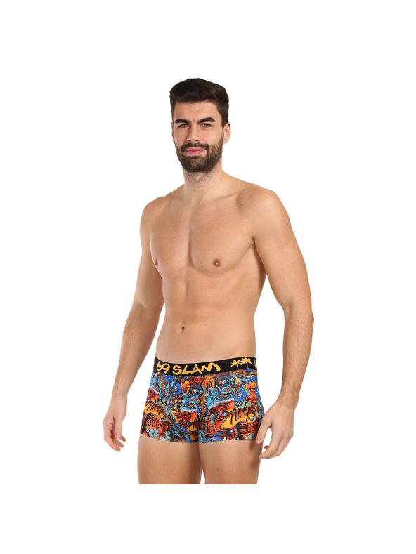 69slam Pánské boxerky 69SLAM hip Grafitty mason