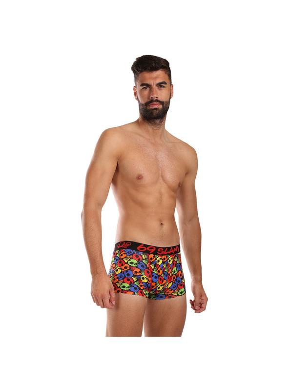 69slam Pánské boxerky 69SLAM hip bamboo SKULL CONE