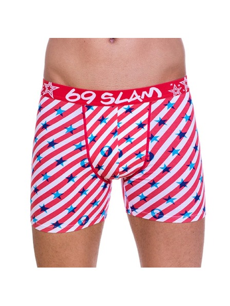 69slam Pánské Boxerky 69SLAM Fit Bamboo Logo & Lines