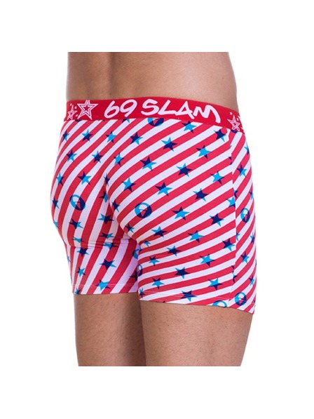 69slam Pánské Boxerky 69SLAM Fit Bamboo Logo & Lines