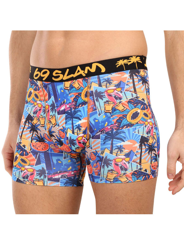 69slam Pánské boxerky 69SLAM SKULL DYLAN FITTED