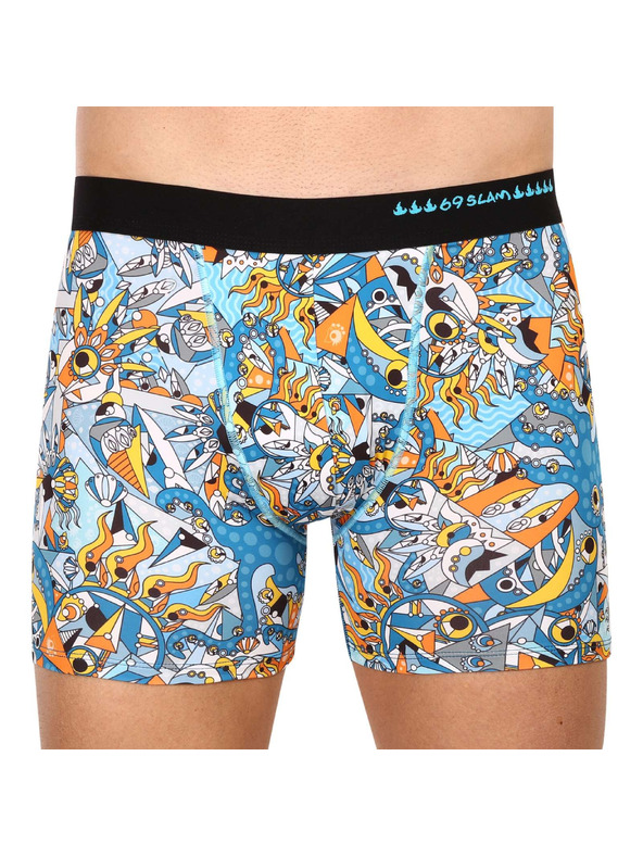 69slam Pánské boxerky 69SLAM fit exotic sea dylan