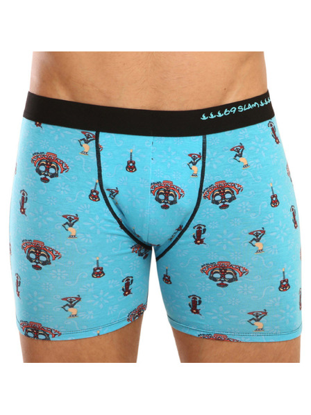 69slam Pánské boxerky 69SLAM fit bamboo day of the dead