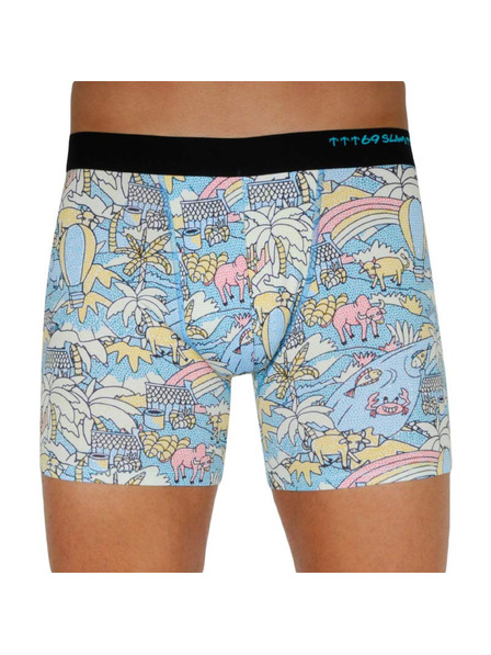 69slam Pánské Boxerky 69SLAM fit mozaik field