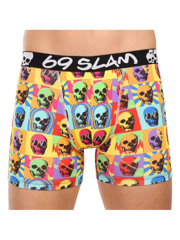 69slam Pánské boxerky 69SLAM SKULL DYLAN FITTED