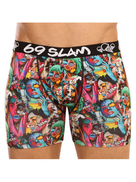 69slam Pánské boxerky 69SLAM fit pop art