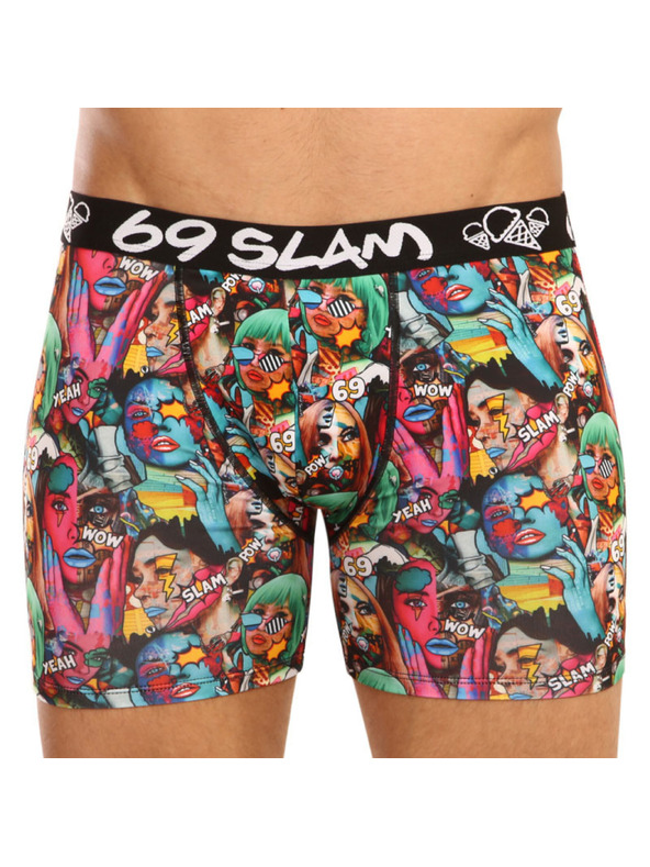 69slam Pánské boxerky 69SLAM fit pop art