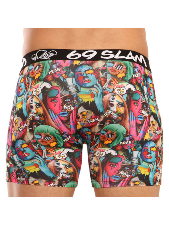 69slam Pánské boxerky 69SLAM fit pop art