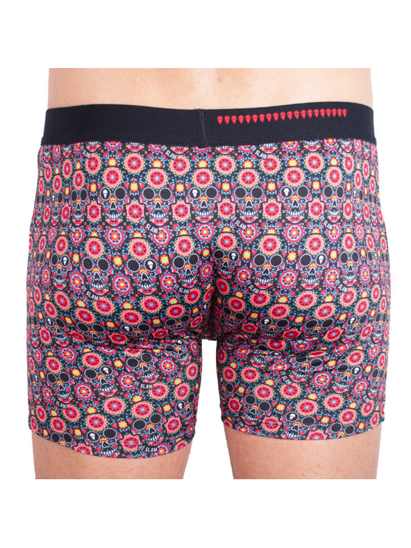 69slam Pánské boxerky 69SLAM fit flower skull